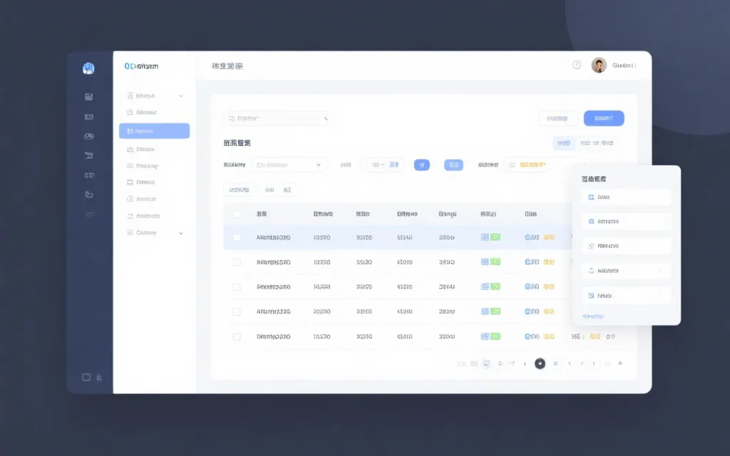 数据查询界面示意